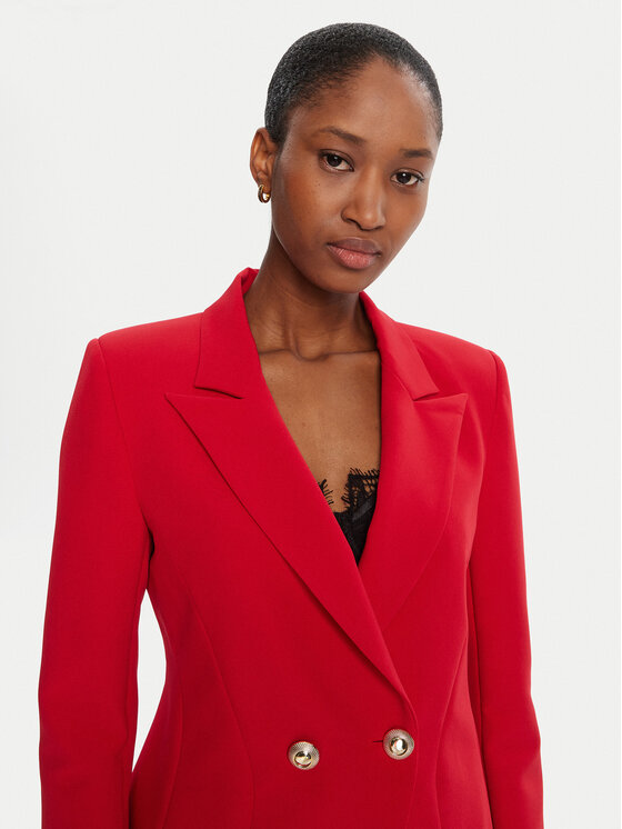 Rinascimento Rinascimento Marynarka CFC0126220003 Czerwony Slim Fit