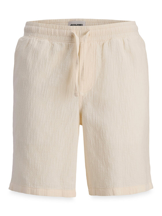 Jack & Jones Jack & Jones Bavlnené šortky St.Jaiden 12293471 Krémová Relaxed Fit