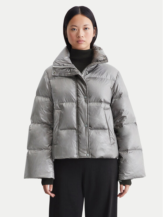Marc O'Polo Giubbotto piumino 409 0998 70351 Grigio Oversize, taglia : 38