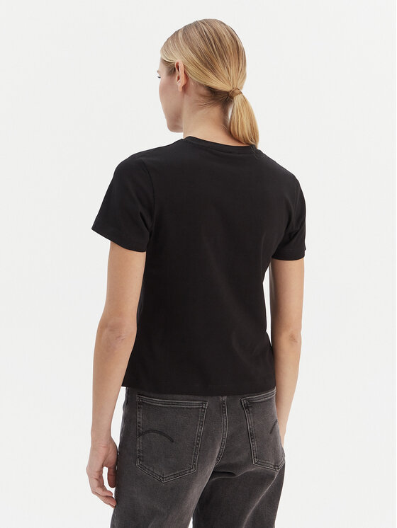 Guess Guess Marškinėliai V6RI20 J1314 Juoda Regular Fit