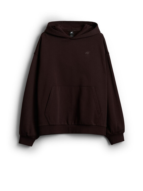 4F 4F Bluza casual Brązowy ciemny Oversize