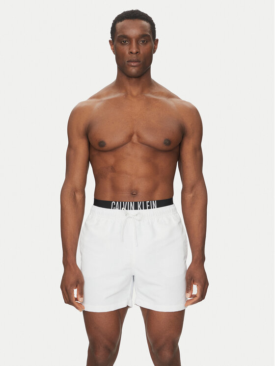 Calvin Klein Swimwear Calvin Klein Swimwear Úszónadrág KM0KM01093 Fehér Regular Fit