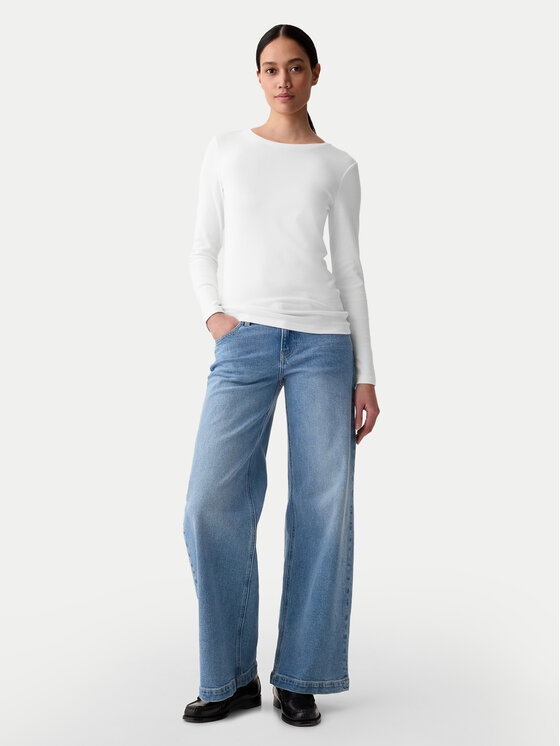 Gap Gap Μπλουζάκι 540609-04 Λευκό Slim Fit