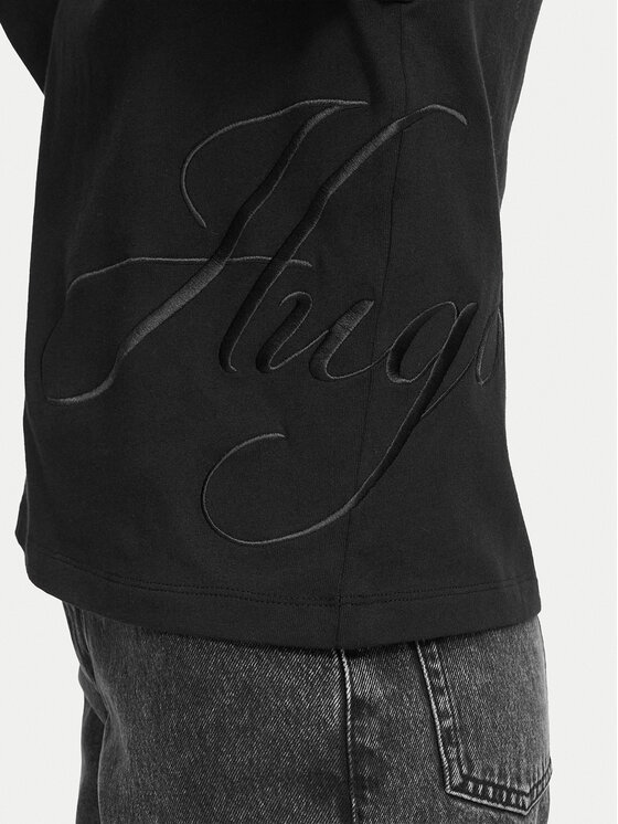 HUGO HUGO T-särk Duslant 50570677 Must Oversize
