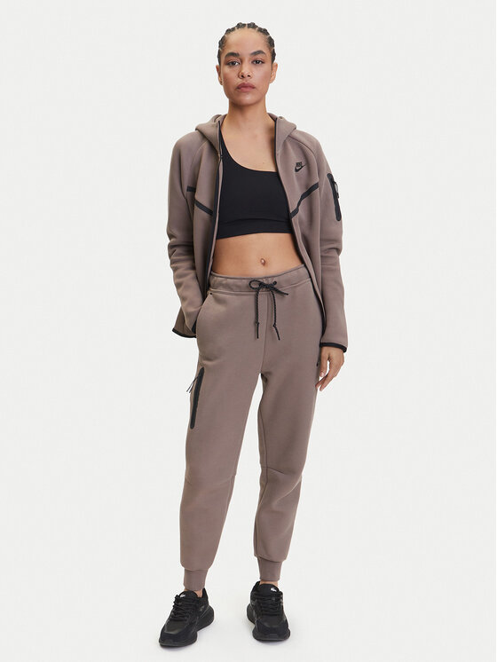 Nike Nike Spodnie dresowe Tech Fleece HV6779 Brązowy Regular Fit
