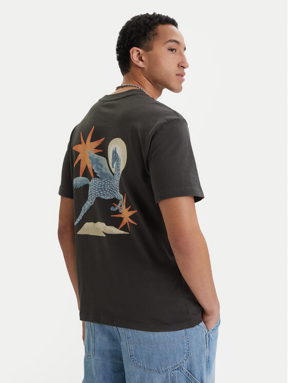 RVCA RVCA Tricou Pegasus EVYZT00294 Negru Relaxed Fit