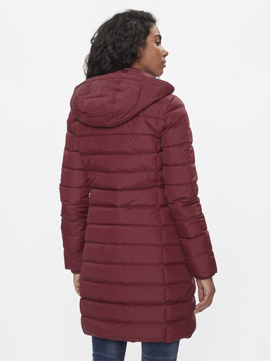 Tommy Jeans Tommy Jeans Vatovaná bunda Essential DW0DW09060 Bordová Slim Fit