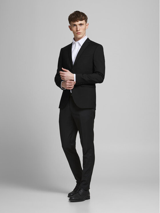 Jack & Jones Jack & Jones Costum Franco 12181339 Negru Super Slim Fit