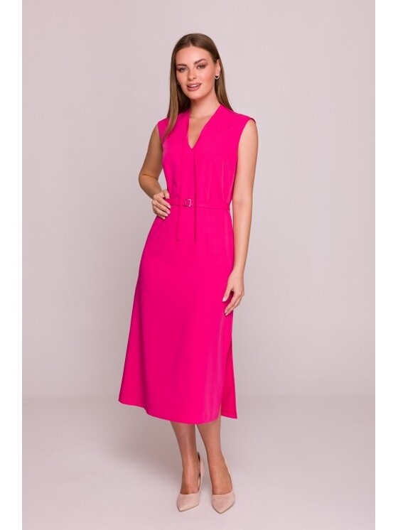 Stylove Stylove Sukienka codzienna S410 Różowy A-Line Fit