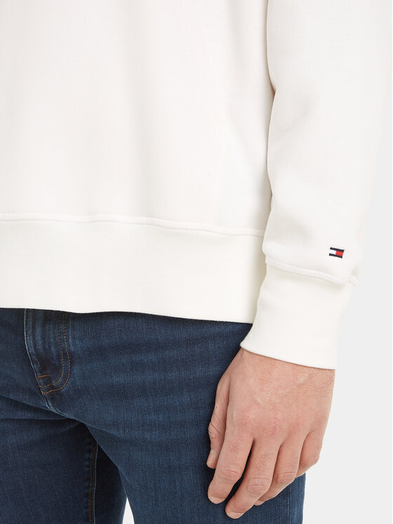 Tommy Hilfiger Tommy Hilfiger Bluză Monotype Embro MW0MW33062 Alb Regular Fit