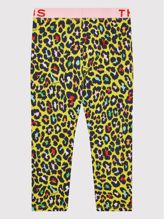 Leggings W14299 D Giallo Slim Fit