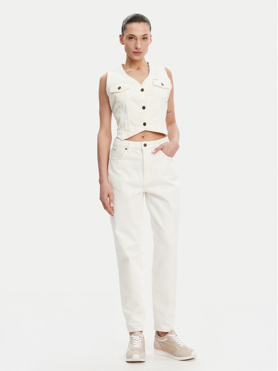 Guess Jeans Guess Jeans Жилет W5GN74 D5M62 Білий Regular Fit