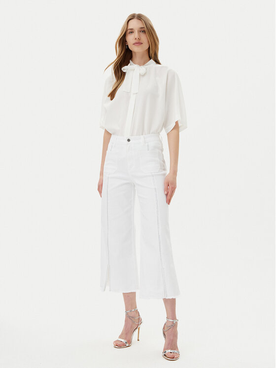 Joseph Ribkoff Joseph Ribkoff Kalhoty culottes 251901 Bílá Regular Fit