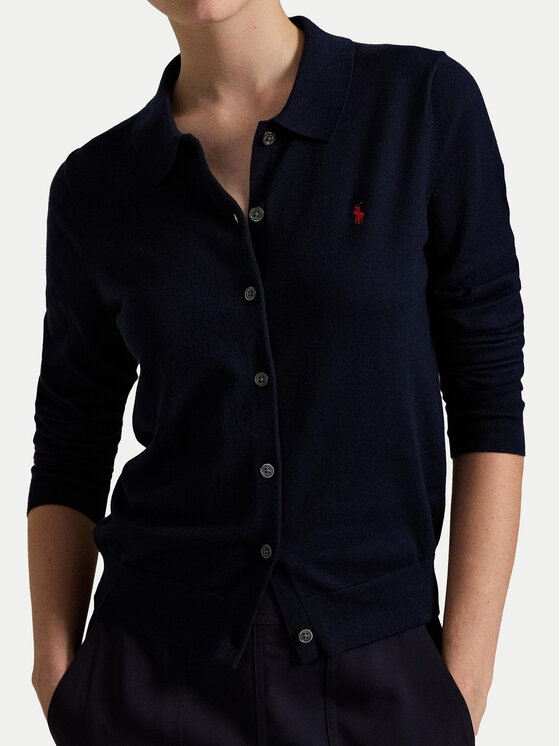 Polo Ralph Lauren Polo Ralph Lauren Kardigán 211959285001 Sötétkék Slim Fit