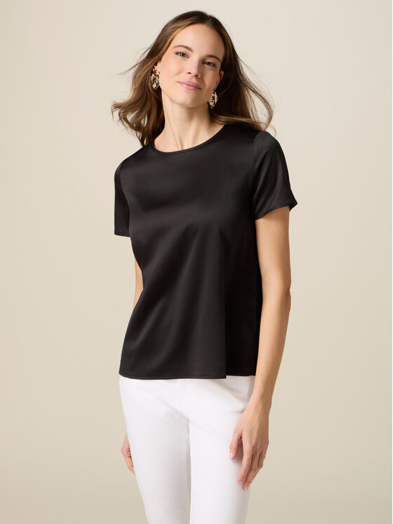 Oltre Oltre T-shirt G384J104322N033 Nero Regular Fit