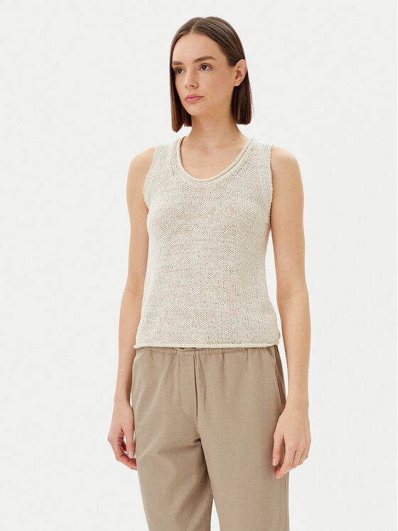 Marc O'Polo Marc O'Polo Top 503 5136 63029 Beež Slim Fit