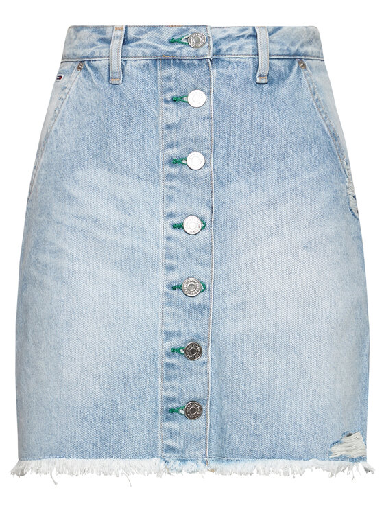 Tommy Jeans Tommy Jeans Teksaselik A-Line DW0DW10096 Sinine Regular Fit