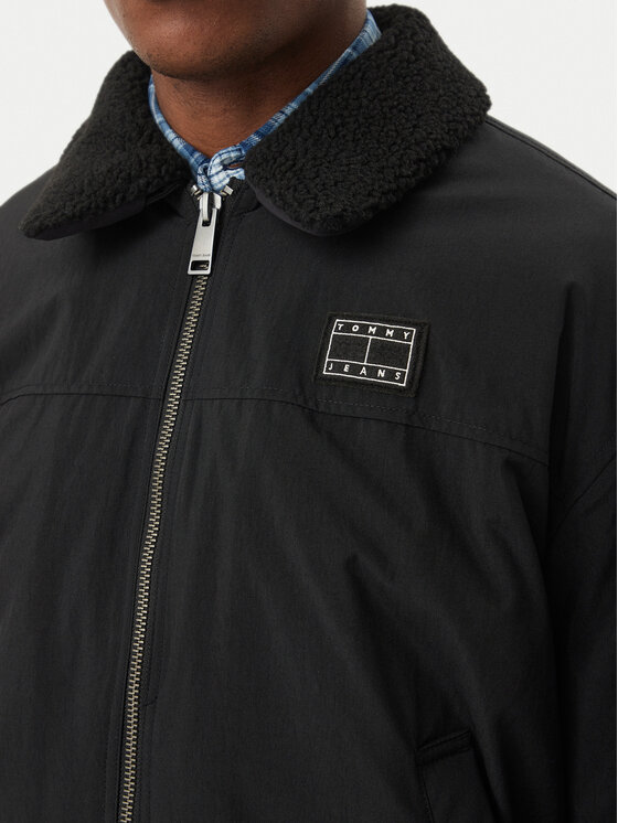 Tommy Jeans Tommy Jeans Bomber Flag Aviator  DM0DM23499 Crna Relaxed Fit