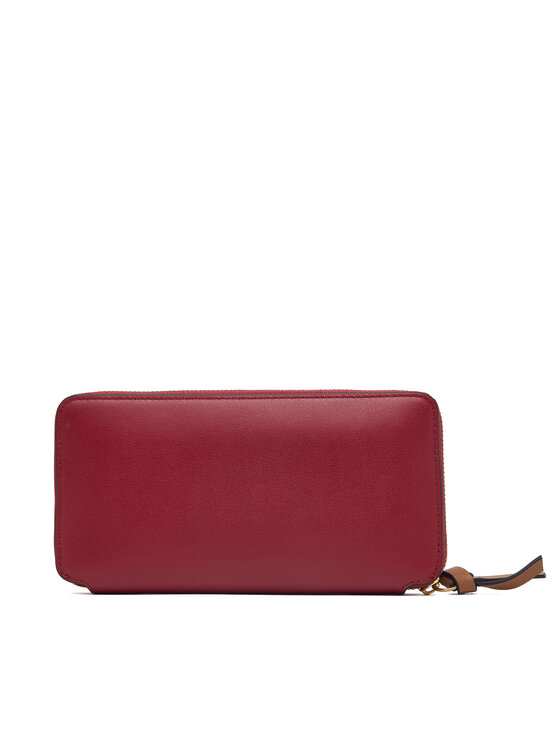 Tommy Hilfiger Tommy Hilfiger Портфейл Th Leather Lrg Za Wallet AW0AW18941 Червен