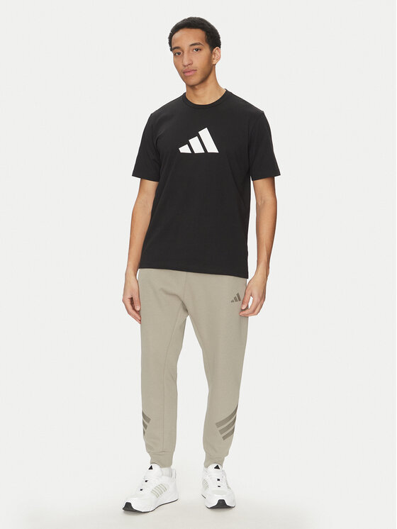 adidas adidas T-Shirt Future Icons 3 Bar Logo JI8770 Czarny Regular Fit