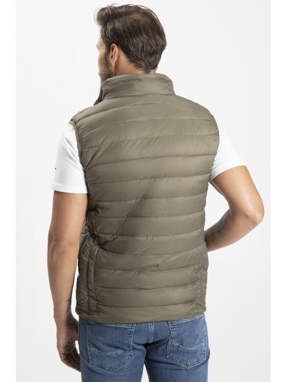 Cross Jeans Cross Jeans Kamizelka 40238-002 Khaki Regular Fit