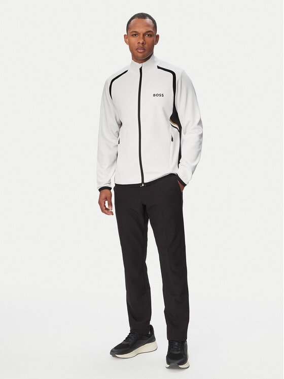 BOSS BOSS Pulóver Spin 50554402 Fehér Regular Fit