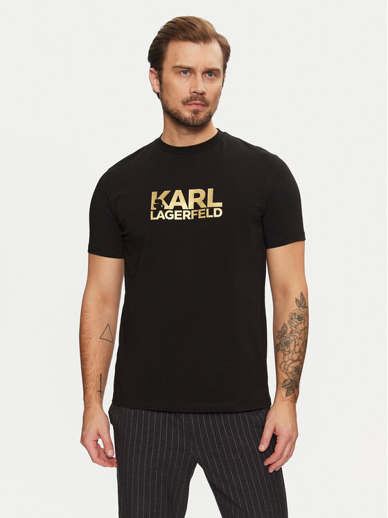 KARL LAGERFELD KARL LAGERFELD T-särk 755087 551235 Must Regular Fit