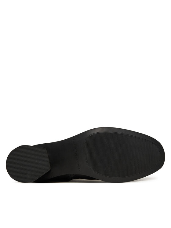 Tommy Hilfiger Tommy Hilfiger Škornji Th Buckle Riding Mid Heel Bootie FW0FW08859 Črna