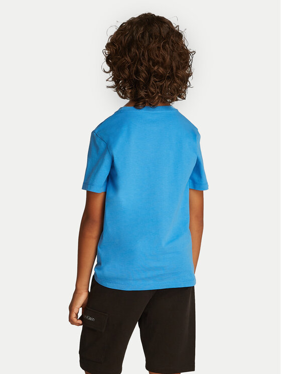 Calvin Klein Jeans Calvin Klein Jeans Póló Good Level IB0IB02456 Kék Regular Fit