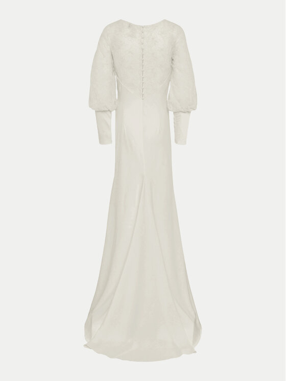 YAS YAS Vakarinė suknelė Dottea 26034444 Balta Regular Fit
