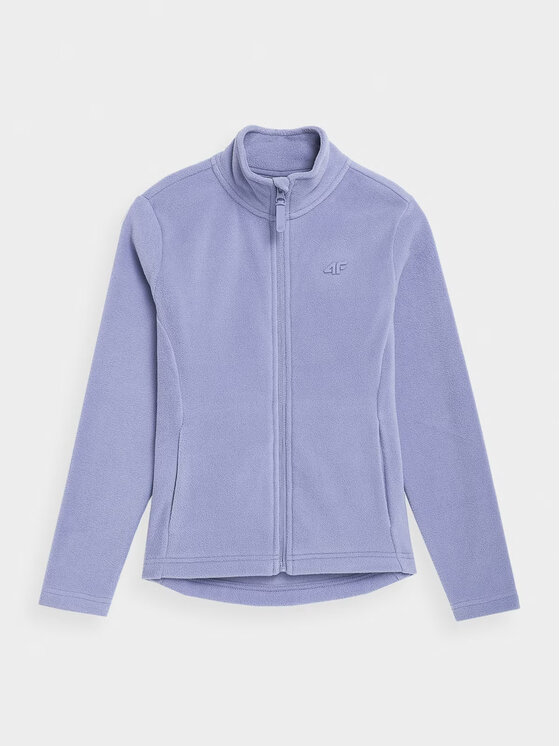 4F 4F Fleecová mikina 4FJAW23TFLEF110-32S Modrá Regular Fit