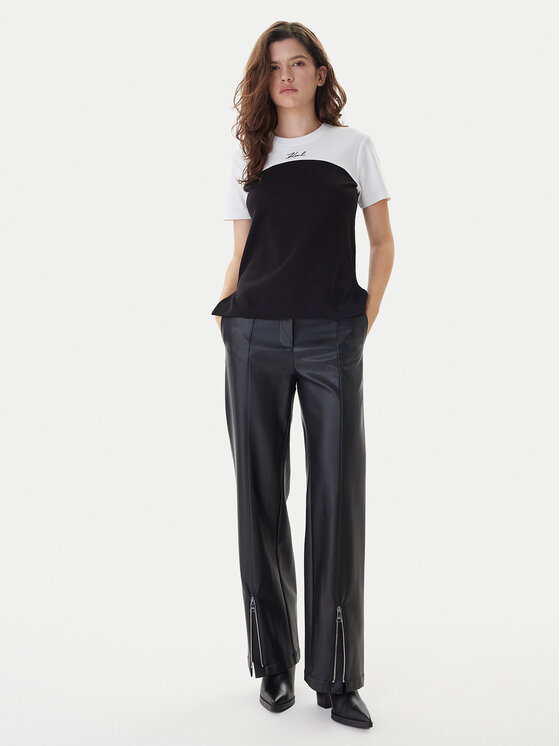 KARL LAGERFELD KARL LAGERFELD T-Shirt B1W17008 Czarny Regular Fit