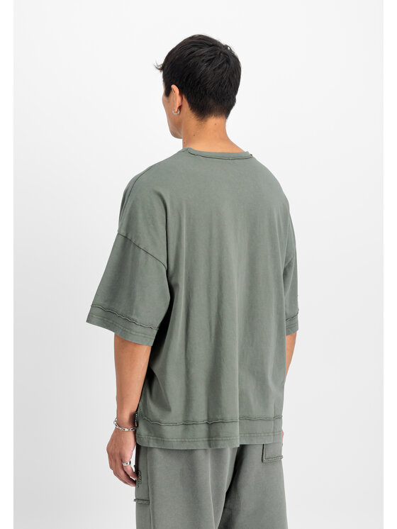 Alpha Industries Alpha Industries T-Shirt Open Edge T-Shirt Zielony Relaxed Fit