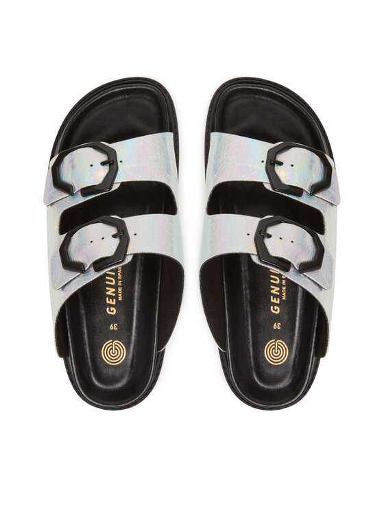 Genuins Genuins Шльопанці Galia Vegan G106279 Срібний