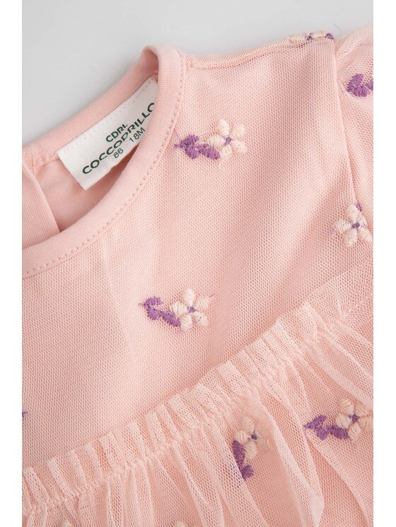 Coccodrillo Coccodrillo Elegantní šaty ZC6128101MGN-033 Růžová Regular Fit