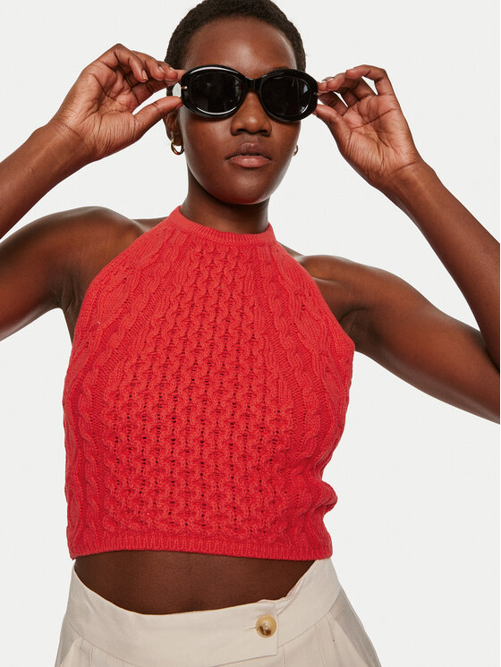 STAUD STAUD Blusa Lori R24P3136CA Rosso Regular Fit
