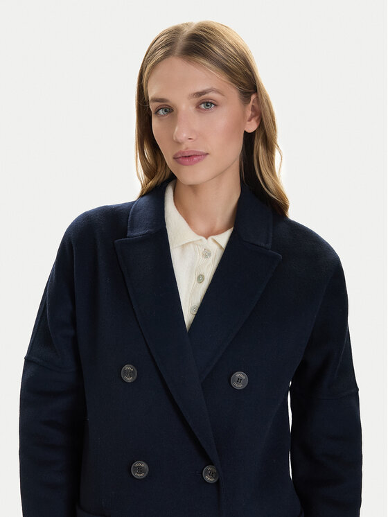ViCOLO ViCOLO Vuneni kaput TF0001 Tamnoplava Regular Fit