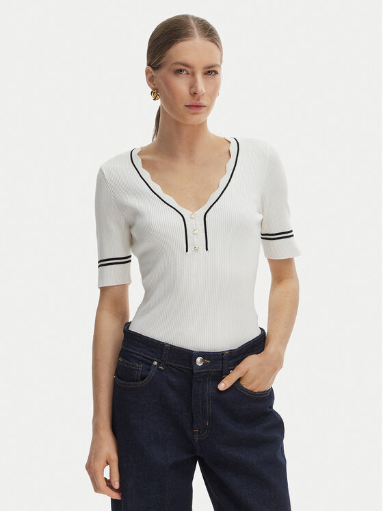 Morgan Morgan Majica 261-MIREN Bijela Slim Fit