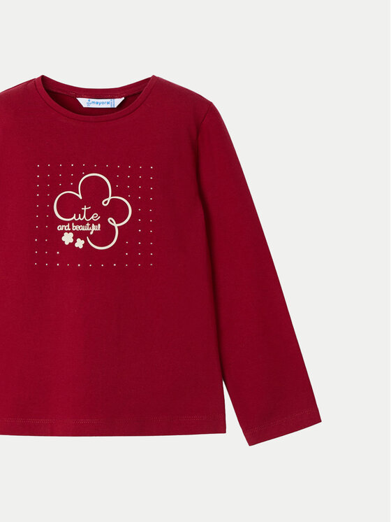 Mayoral Mayoral Bluza 178 Rdeča Regular Fit