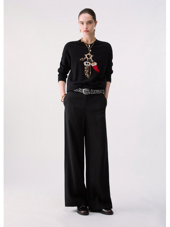 Liu Jo Liu Jo Maglione WF6457MS009L9457 Nero Regular Fit