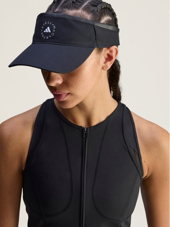 adidas by Stella McCartney adidas by Stella McCartney Sukienka tenisowa By Stella McCartney Czarny Fitted Fit