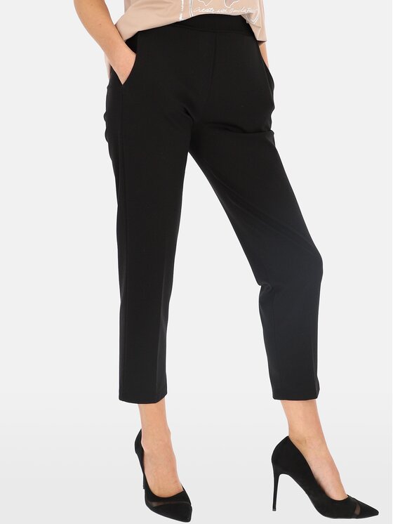 Perso Perso Spodnie damskie PTE242402F Czarny Fitted Fit