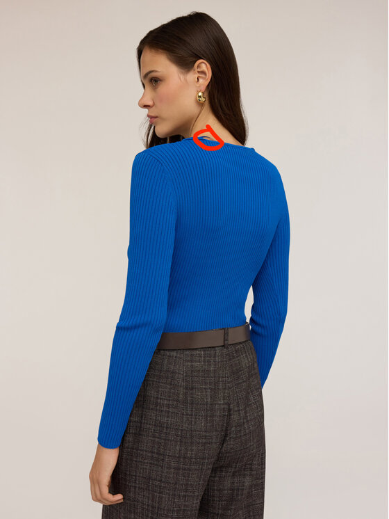 Motivi Motivi Cardigan M410W003504N004 Turchese Regular Fit