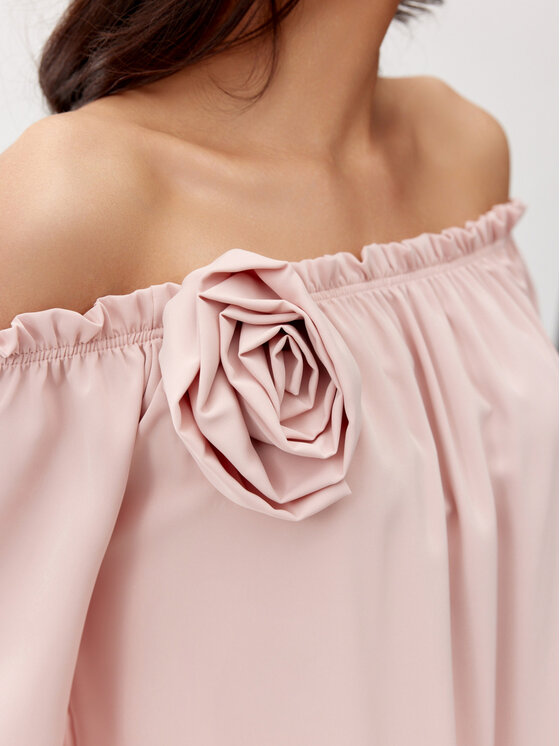 Roco Fashion Roco Fashion Bluzka Rosie Różowy Regular Fit