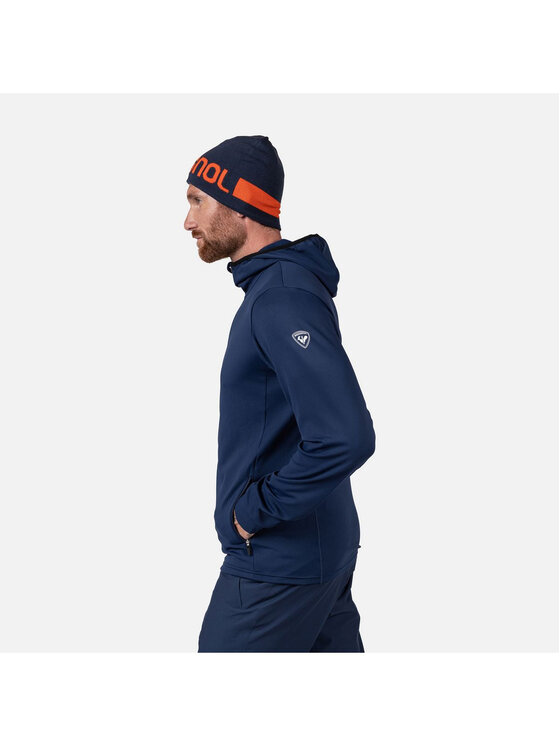 Rossignol Rossignol Bluza techniczna Mid Layer Stretch Hoodie Granatowy Regular Fit