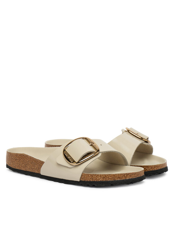 Birkenstock Birkenstock Natikači Madrid Big Buckle Hex 1031823 Écru