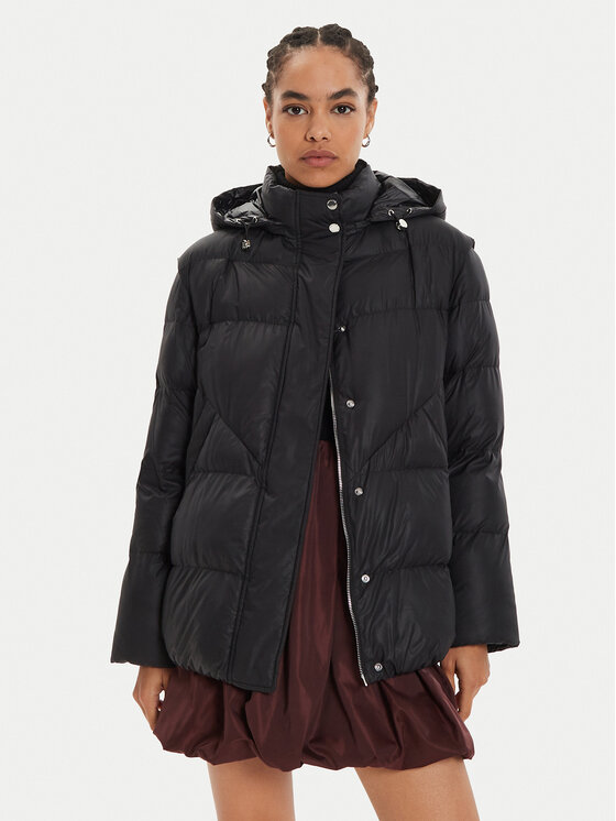 Patrizia Pepe Patrizia Pepe Žieminė striukė 8O0143/A451-K103 Juoda Regular Fit