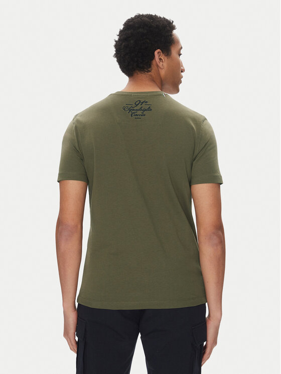 Aeronautica Militare Aeronautica Militare Marškinėliai 251TS2414J641 Chaki Regular Fit