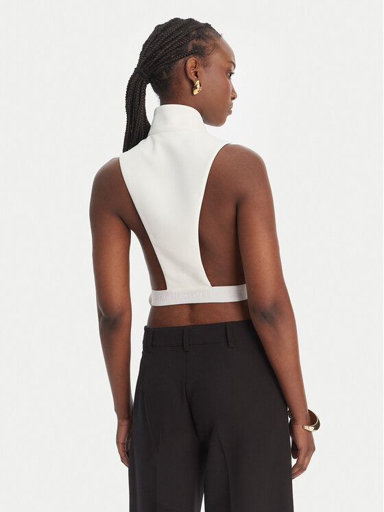 Elisabetta Franchi Elisabetta Franchi Елек GL-003-61E2-V290 Бял Regular Fit