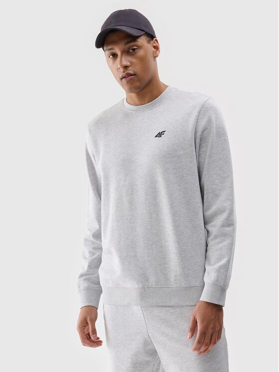 4F 4F Felpa 4FWMM00TSWSM1767-27M Grigio Regular Fit